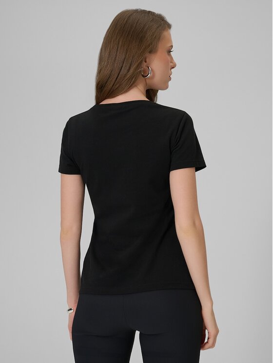 4F 4F T-shirt 4FRSS26TTSHF3628-20S Nero Slim Fit