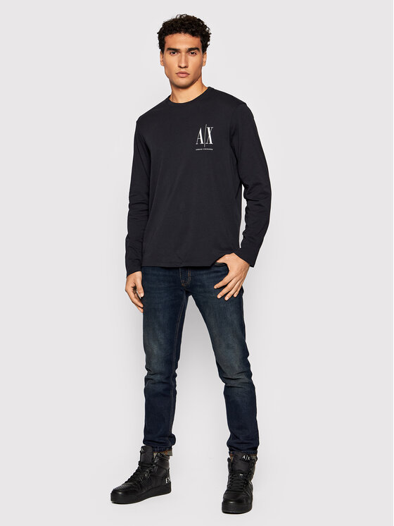 Armani Exchange Armani Exchange Longsleeve 8NZTPL ZJH4Z 1510 Blu scuro Regular Fit