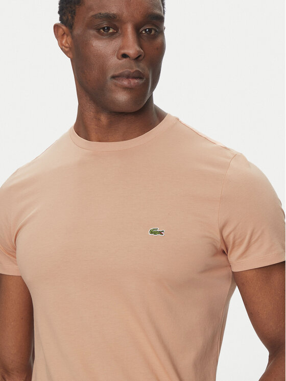 Lacoste Lacoste T-särk TH6709 Beež Regular Fit