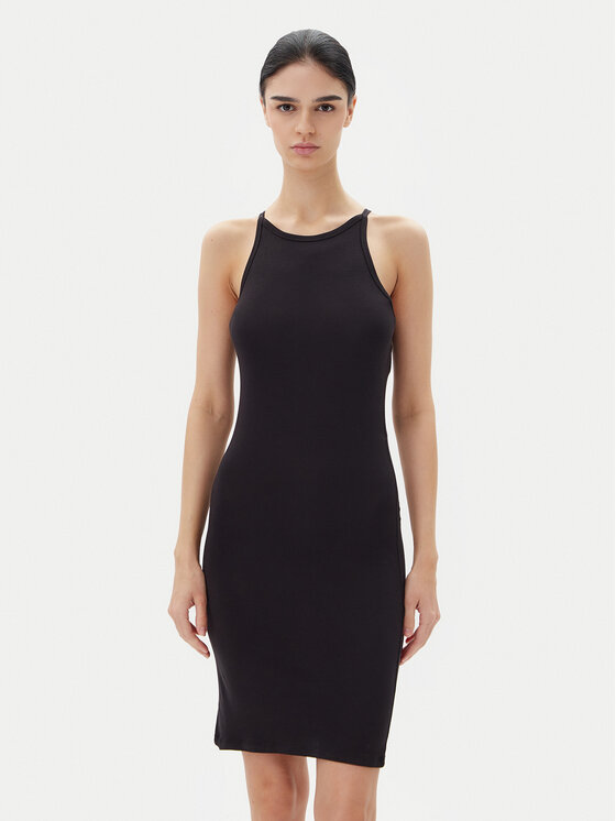 Pieces Pieces Vestito da giorno Jane 17155478 Nero Slim Fit