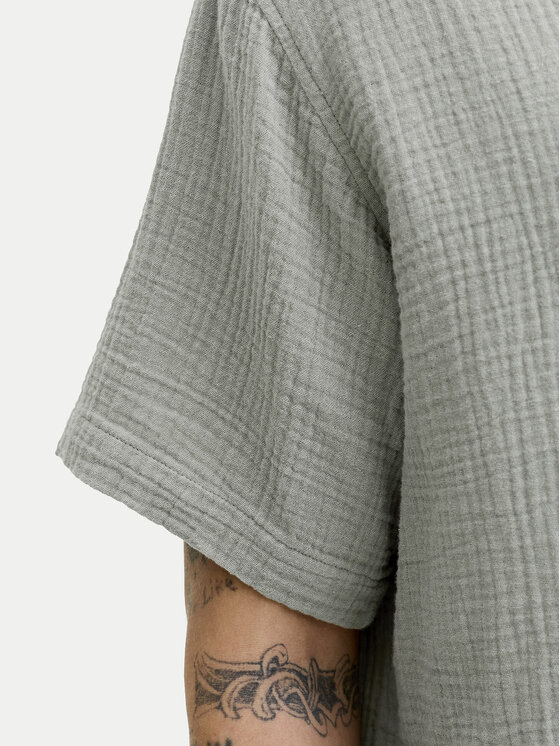 Jack & Jones Jack & Jones Komplet srajca in kratke hlače iz blaga Nantucket 12302220 Zelena Relaxed Fit