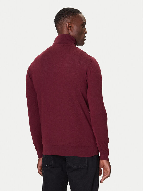 KARL LAGERFELD KARL LAGERFELD Pulover 655005 554399 Bordo rdeča Slim Fit