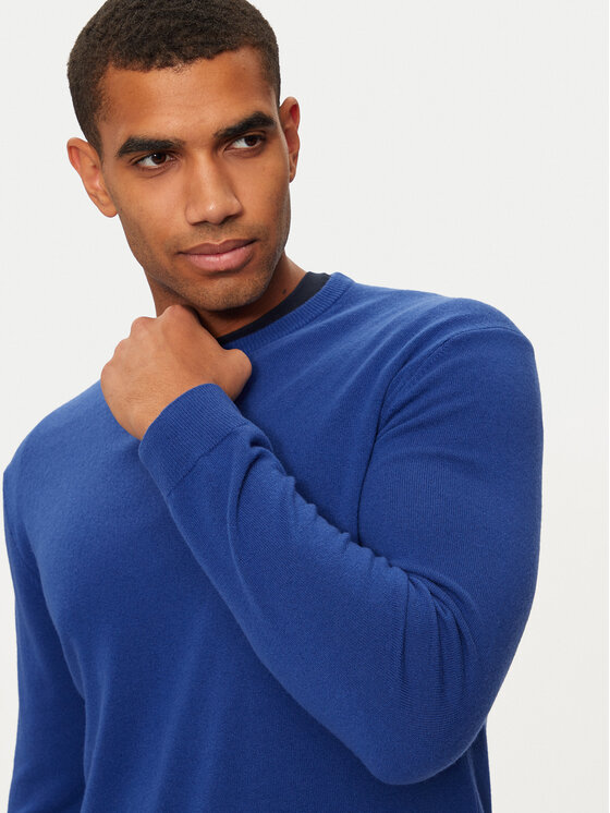United Colors Of Benetton United Colors Of Benetton Svetr 1002U1G34 Modrá Regular Fit