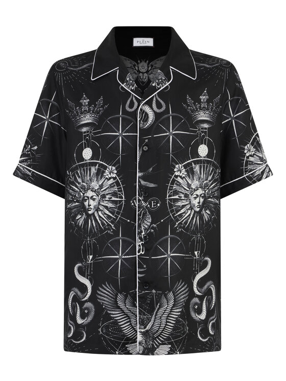PHILIPP PLEIN PHILIPP PLEIN Koszula 29000 Czarny Regular Fit