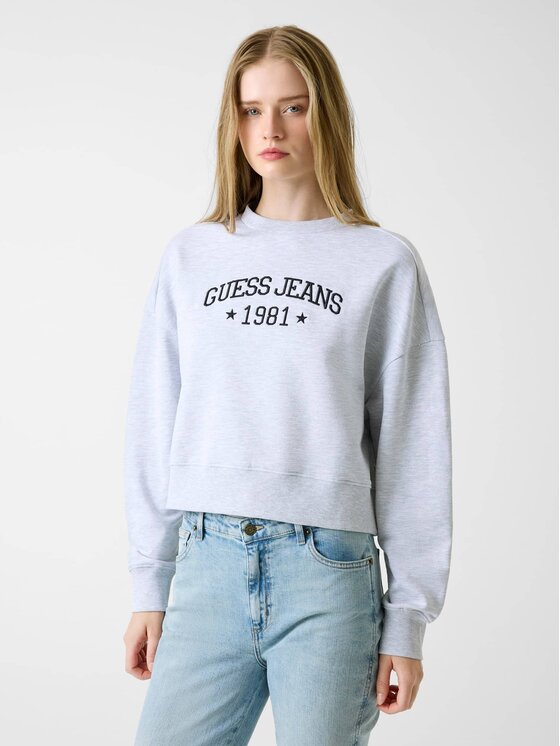 Guess Jeans Guess Jeans Sweatshirt W6RQ03 K68I4 Grau Relaxed Fit
