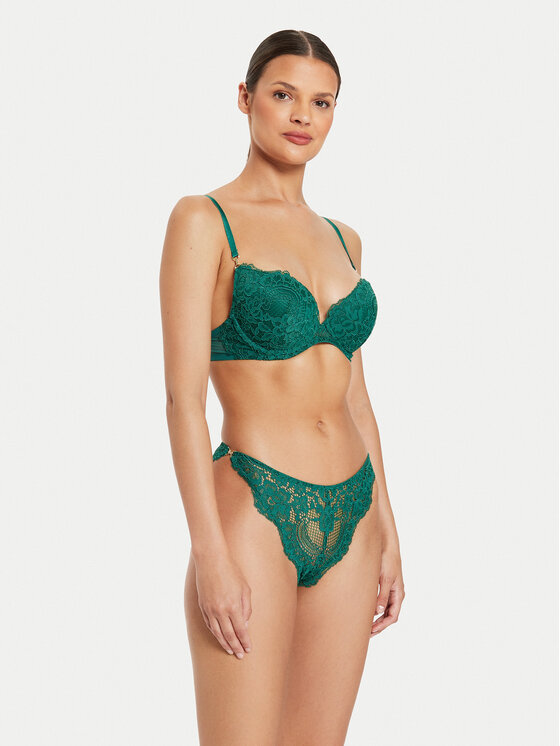 Guess Guess Biustonosz push-up O4YC15 KCC70 Zielony Regular Fit