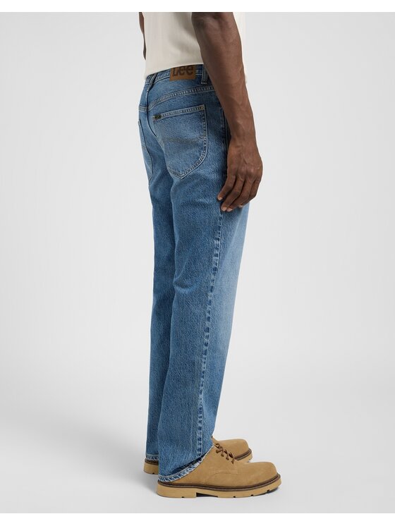 Lee Lee Jeansy WEST Niebieski Straight Leg