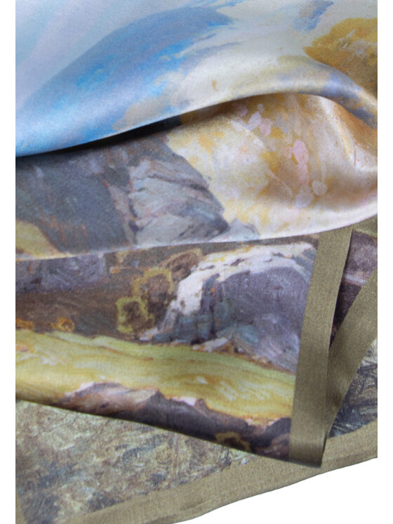 ALLORA BE UNIQUE ALLORA BE UNIQUE Scialle 100% silk Verde