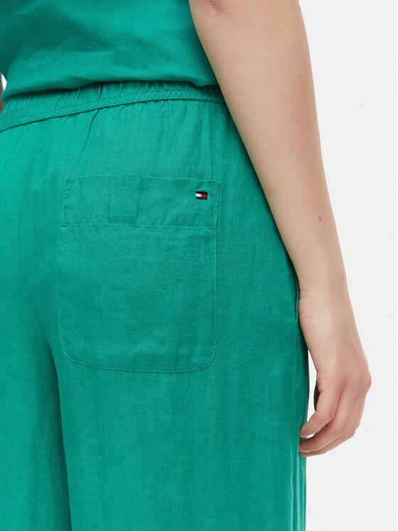 Tommy Hilfiger Tommy Hilfiger Stoffhose WW0WW48970 Grün Relaxed Fit