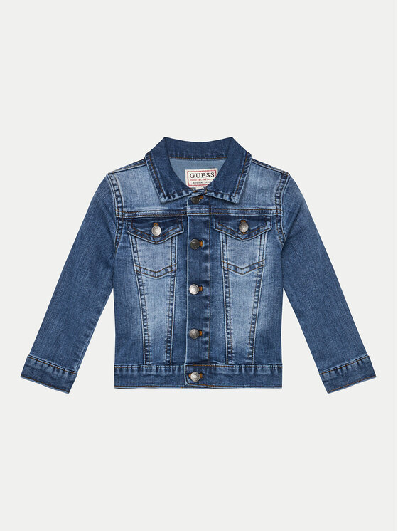 Guess Guess Τζιν μπουφάν N4GL03 D4CA0 Μπλε Regular Fit