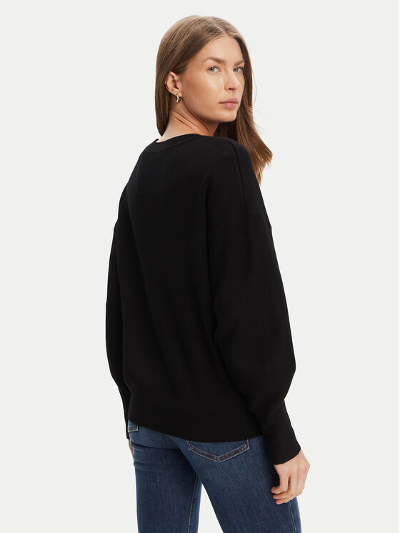 Guess Guess Pullover W5YR26 Z26I2 Schwarz Regular Fit