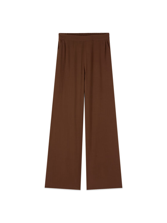 Oltre Oltre Pantaloni di tessuto P047J002533N032 Marrone Regular Fit