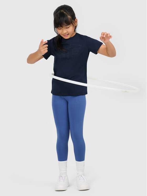 4F 4F T-Shirt BASIC+ Granatowy Oversize