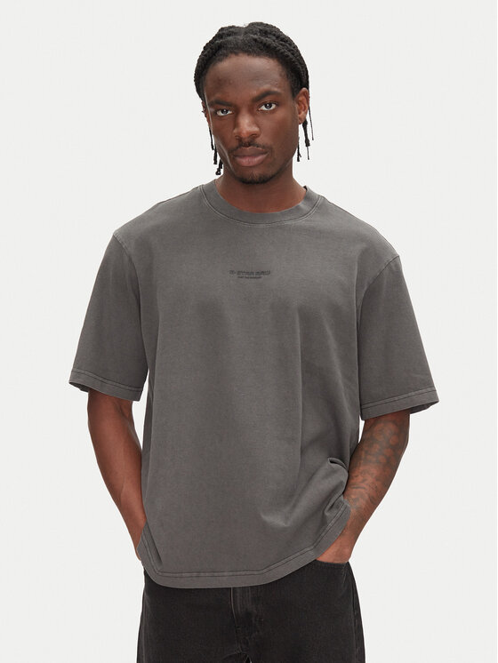 G-STAR G-Star Raw T-Shirt Overdyed D24780-C756 Černá Boxy Fit