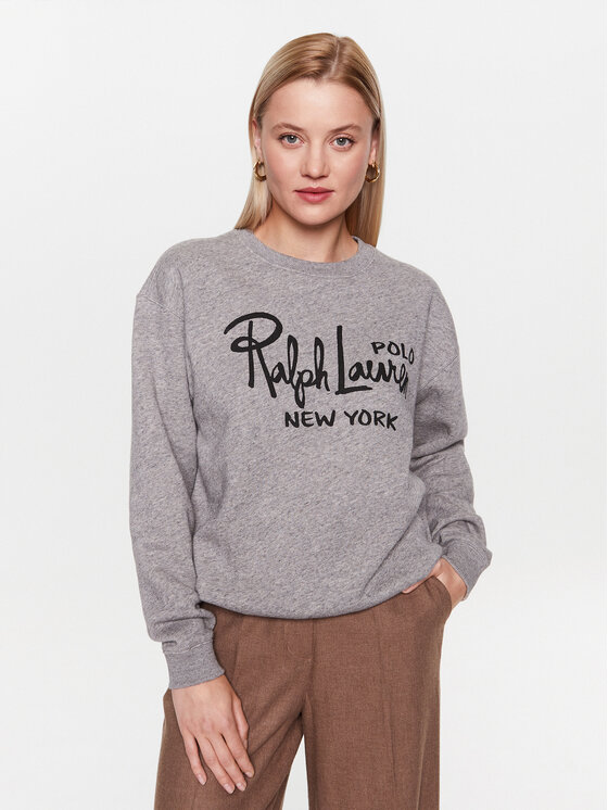Polo Ralph Lauren Bluză 211911772001 Gri Regular Fit 211911772001 imagine noua