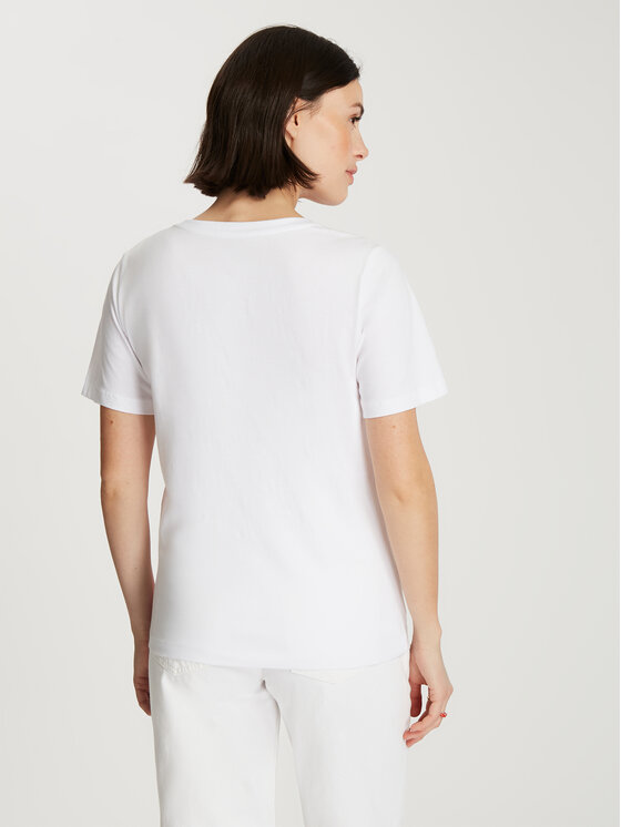 Cross Jeans Cross Jeans T-Shirt 56179-008 Biały Regular Fit