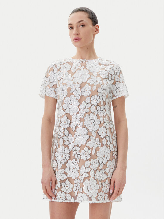 MICHAEL Michael Kors MICHAEL Michael Kors Rochie cocktail MS582WRHDE Alb Regular Fit