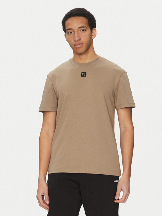 HUGO HUGO T-shirt Dalile 50505201 Smeđa Regular Fit