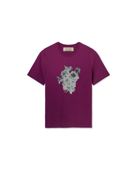 Trussardi Trussardi T-Shirt G0246000318N093 Fioletowy Regular Fit