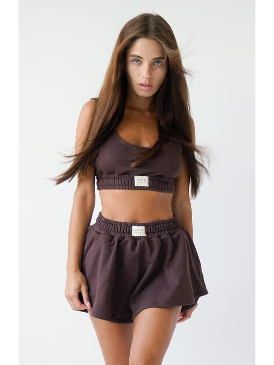 MissDenim MissDenim Szorty sportowe Flippy Skorts Brązowy Basic Fit