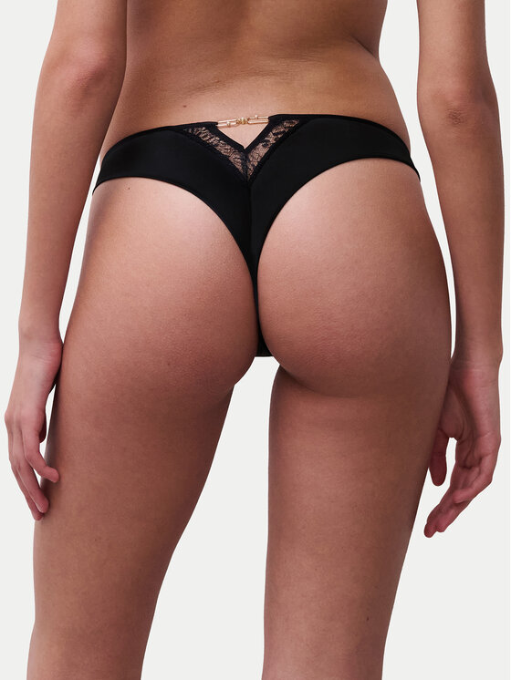 Chantelle Chantelle Tanga Pearl C01RG0 Fekete