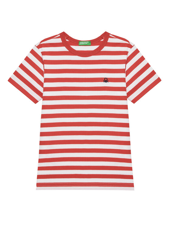 United Colors Of Benetton T-Shirt 3FHXC10MW Czerwony Regular Fit