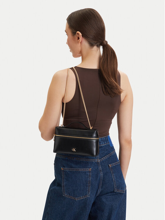 Calvin Klein Calvin Klein Handtasche Ck Beauty Case On Chain LV04F1134G Schwarz
