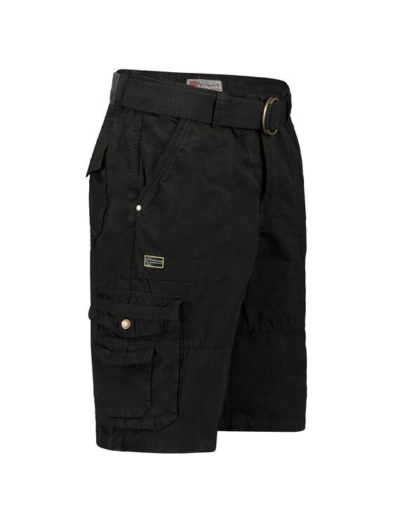 Geographical Norway Geographical Norway Bermudy SY3035H/GN-Black Czarny Regular Fit