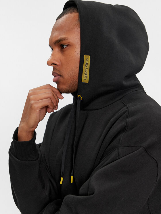 Calvin Klein Calvin Klein Felpa Grid Logo K10K112255 Nero Regular Fit