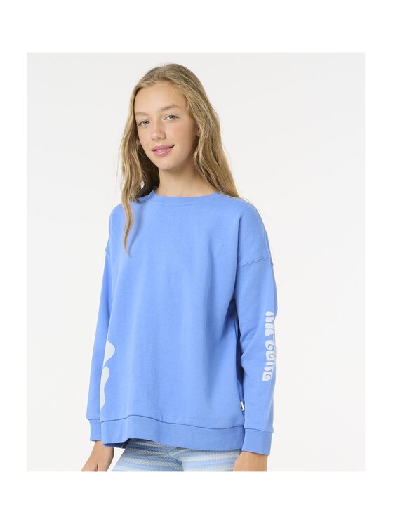 Rip Curl Rip Curl Bluza Â Bliss Crew-Girl Niebieski Relaxed Fit