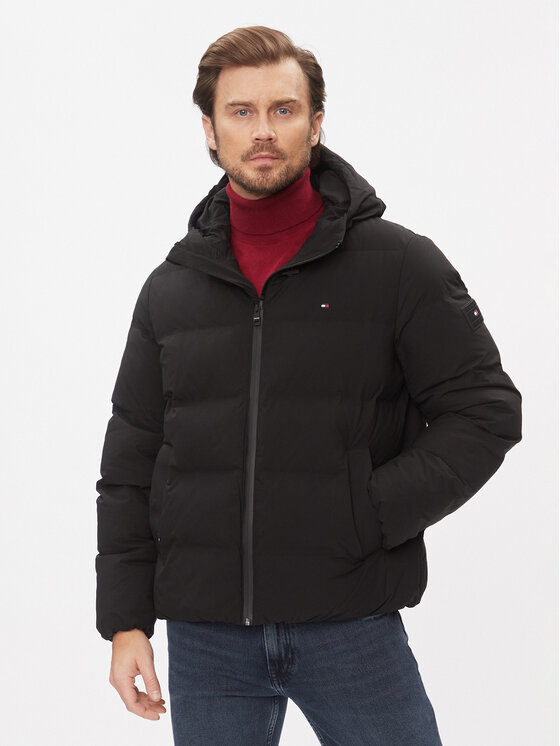 Tommy Hilfiger Tommy Hilfiger Télikabát MW0MW33958 Fekete Regular Fit