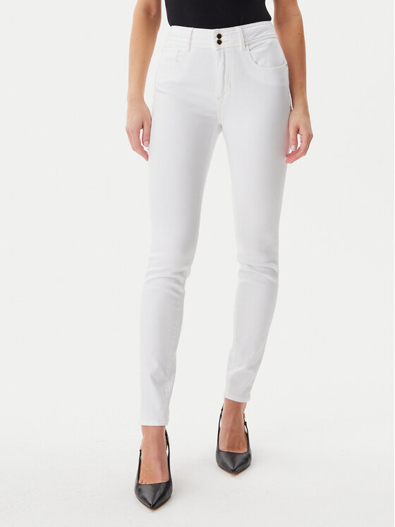 Guess Blugi W5GA34D5N72 Alb Slim Fit
