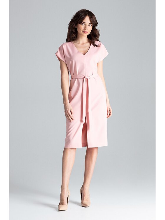 Lenitif Lenitif Vestito L032 Rosa Regular Fit