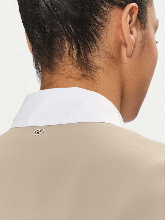 Please Please Φόρεμα καθημερινό A12YCSI000 Μπεζ Loose Fit