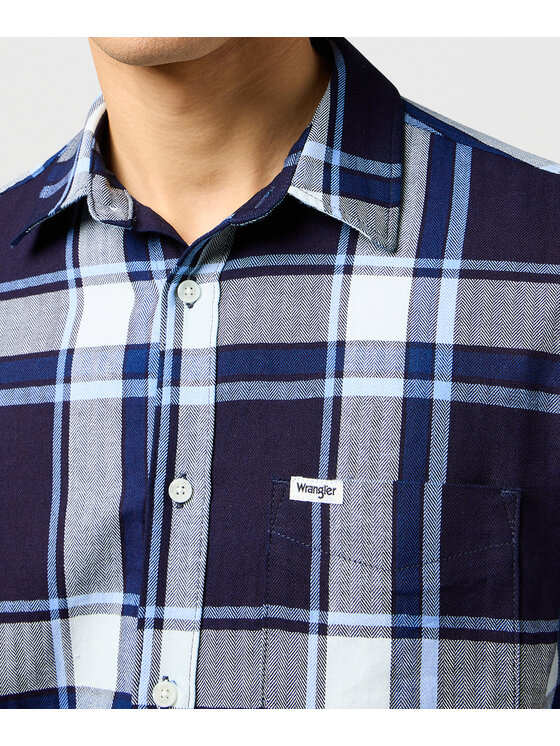 Wrangler Wrangler Camicia 112362898 Blu scuro Regular Fit