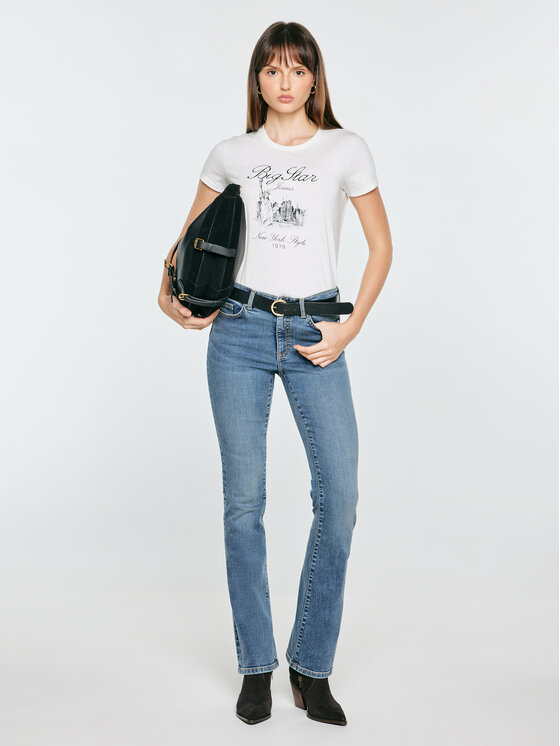BIG STAR BIG STAR T-Shirt MARRSA Biały Basic Fit