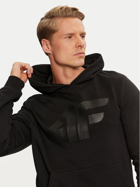 4F 4F Μπλούζα 4FWMM00TSWSM1464 Μαύρο Regular Fit