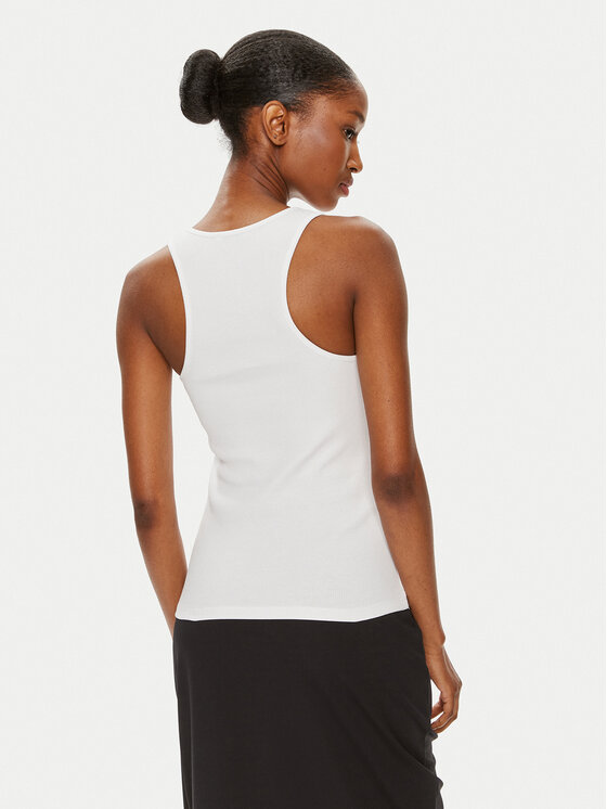 Patrizia Pepe Patrizia Pepe Top 8M1617/J216-W103 Biały Slim Fit