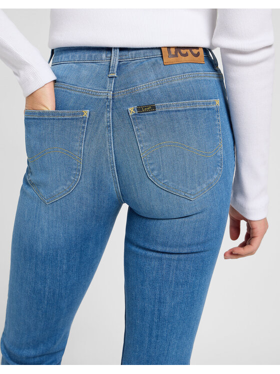 Lee Lee Jeansy BREESE Niebieski Slim Fit