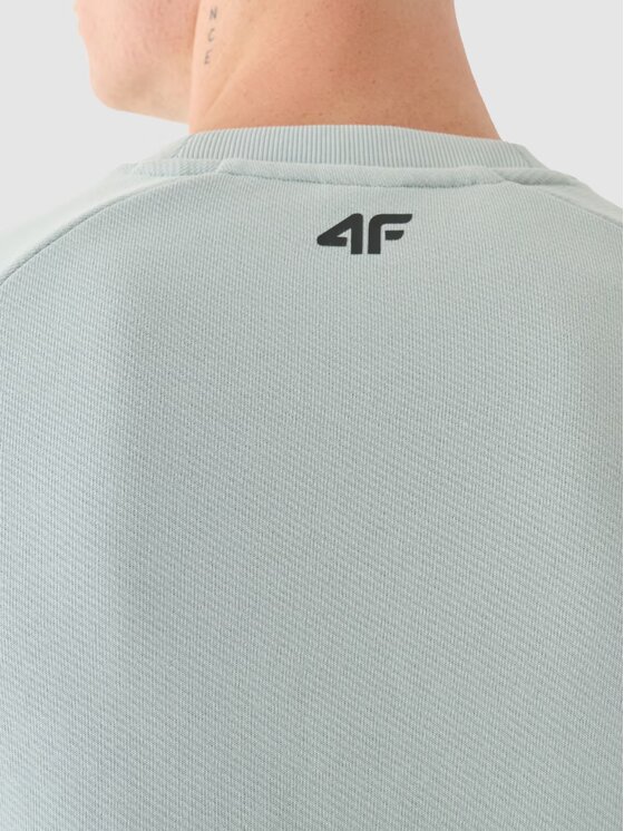 4F 4F Mikina 4FWAW24TSWSM1255-25S Sivá Regular Fit