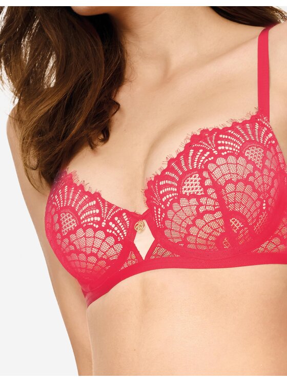 Esotiq Esotiq Biustonosz push-up 39545 Czerwony