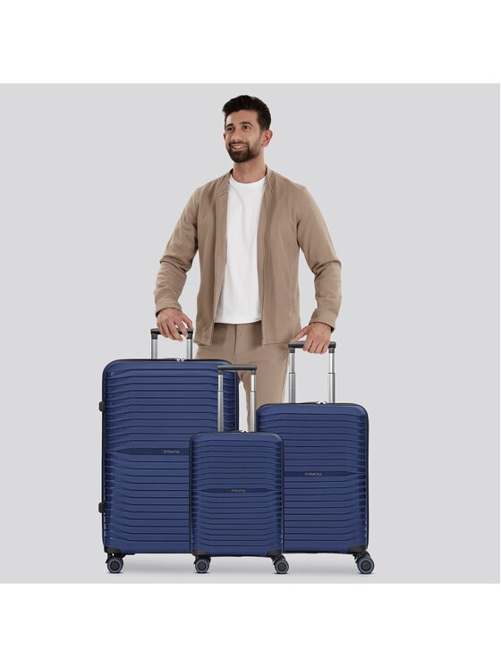 Stratic Stratic Komplet walizek 287422 Granatowy