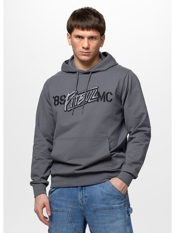 PITBULL PITBULL Bluza MC Szary Regular Fit