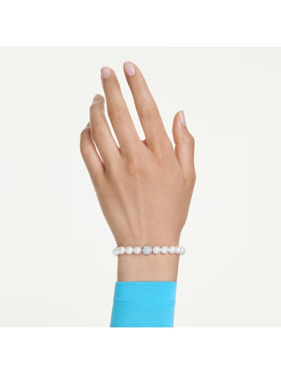 Swarovski Swarovski Bransoletka Matrix kryształowe perły 5747747 Srebrny