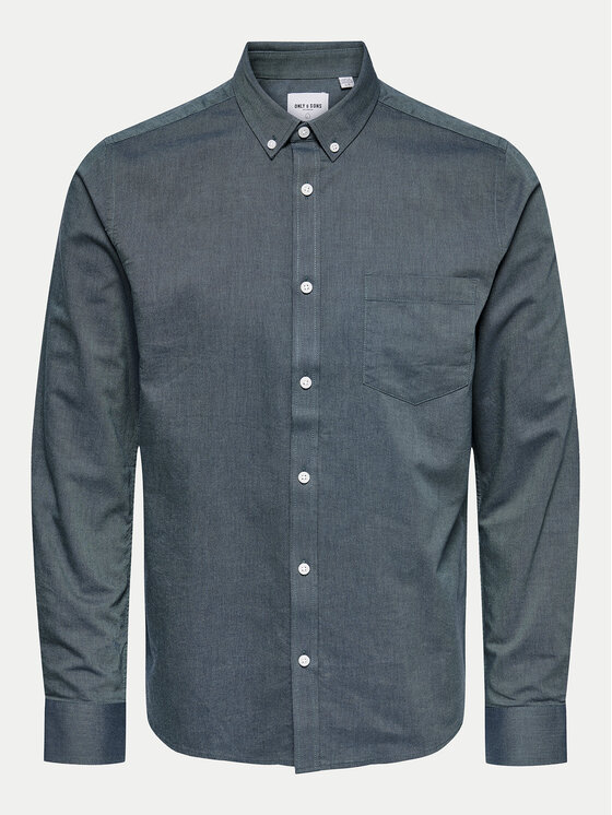 Only & Sons Only & Sons Camicia Alvaro 22006479 Grigio Slim Fit