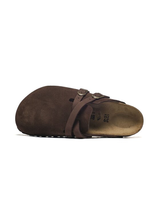 Birkenstock Birkenstock Klapki Blair Suede Leather Brązowy