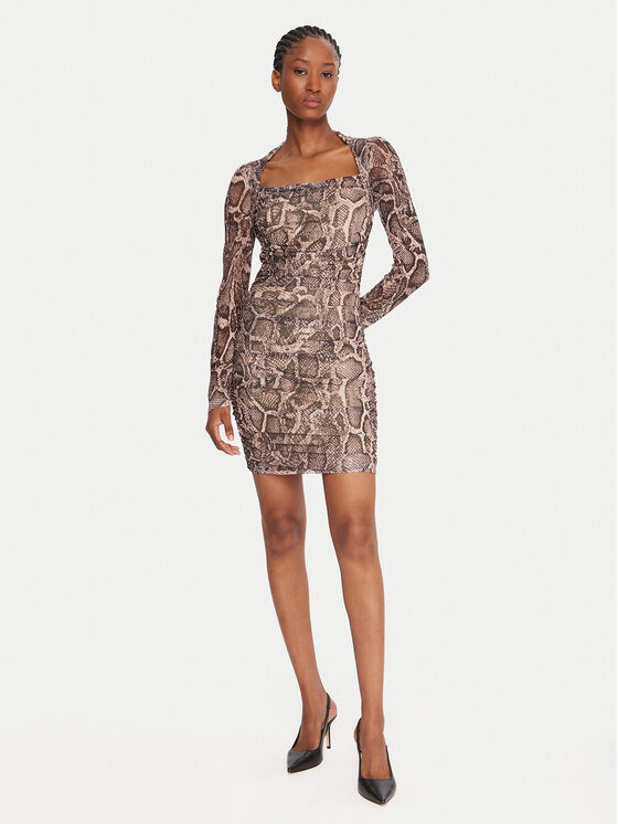 Guess Guess Abito da cocktail W5BK65 KCZC2 Beige Slim Fit