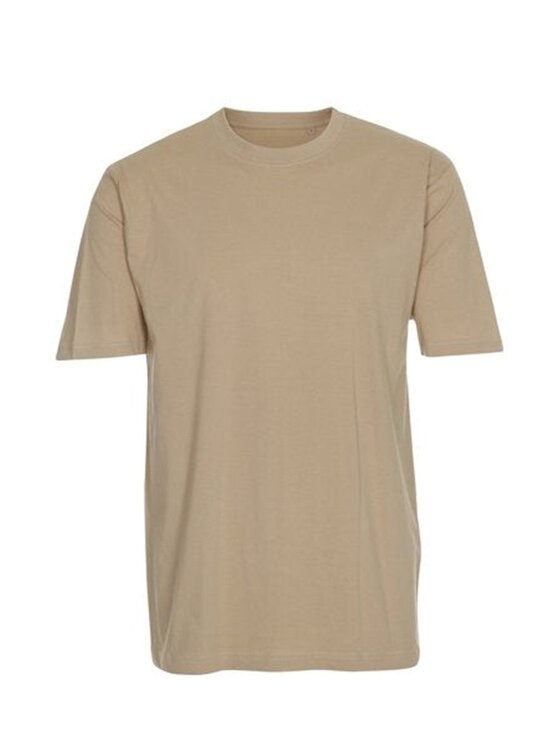 TeeShoppen TeeShoppen T-Shirt 'Oversized Collection' Beżowy Oversize