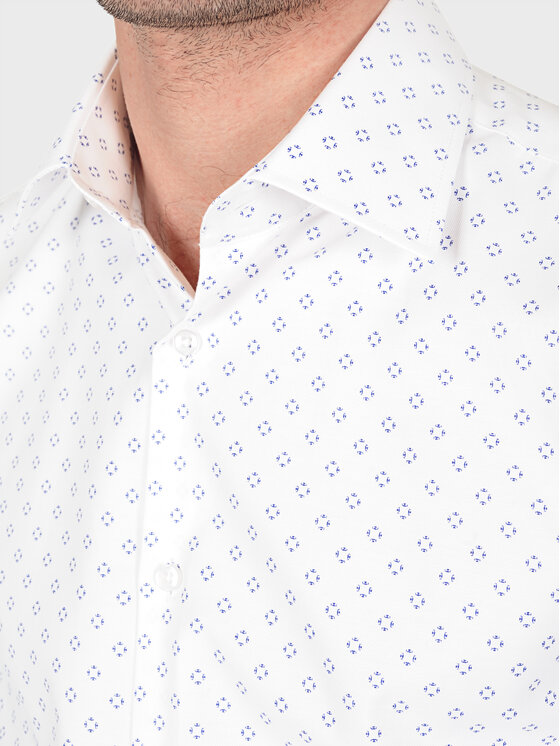 Evenemen Evenemen Koszula STAMPA K60081 Biały Slim Fit