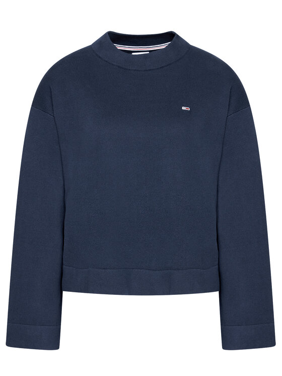 Tommy Jeans Tommy Jeans Πουλόβερ Essential DW0DW09802 Σκούρο μπλε Regular Fit